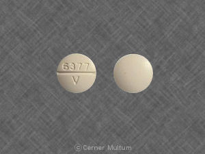 Pill 6377 V is Yohimbine Hydrochloride 5.4 mg
